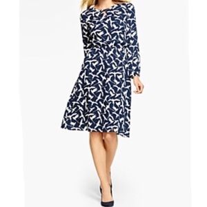 Talbots navy seagull dress, 4P